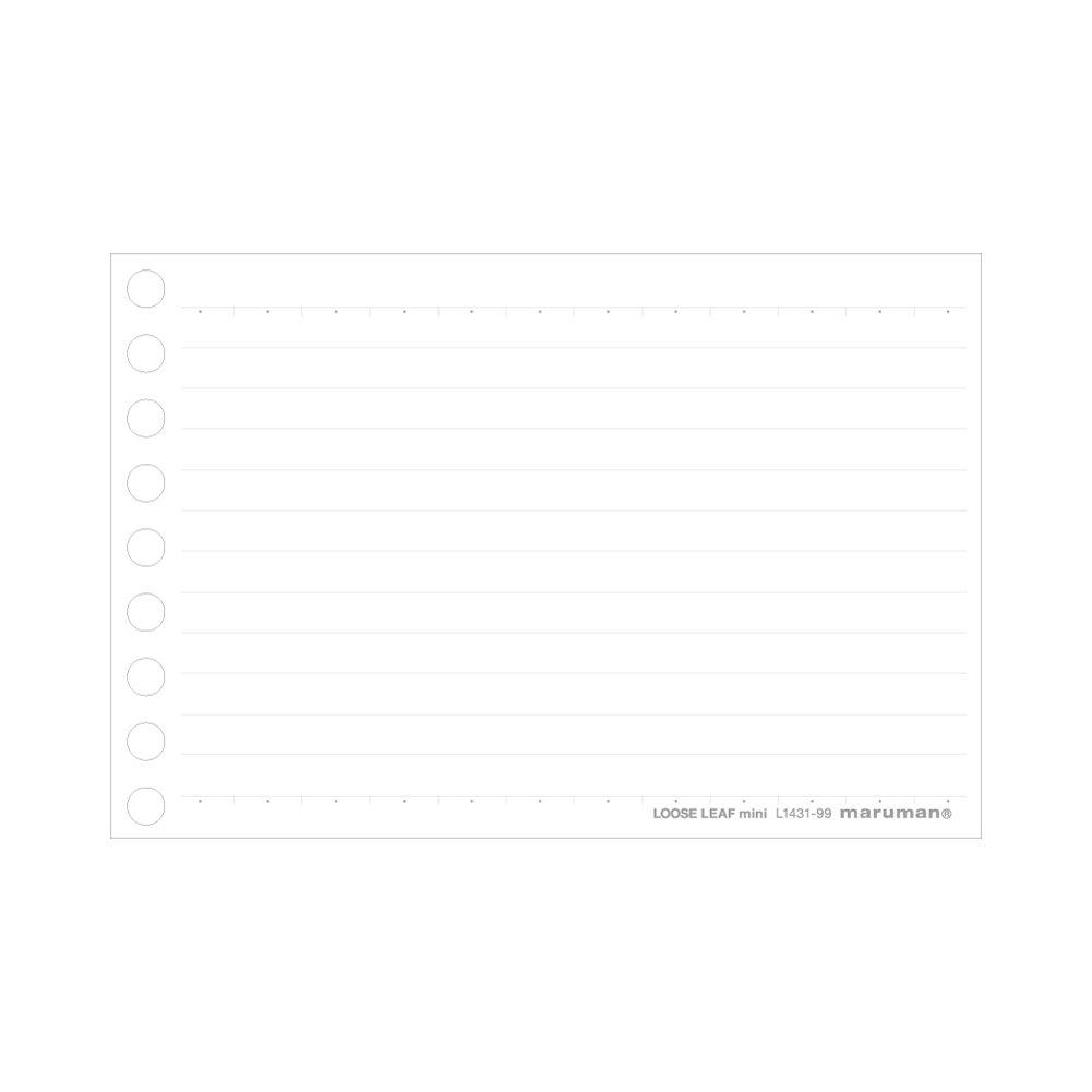 Maruman Loose-Leaf Mini B7 Horizontal Ruled 6mm 100 Sheets (Set of 10) L1431