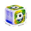 Creative Football Alarm Clock Kid Alarm Clock Bedside Alarm Clock Night Light Color Change 7 Colors Led Alarm Clock Home Decor