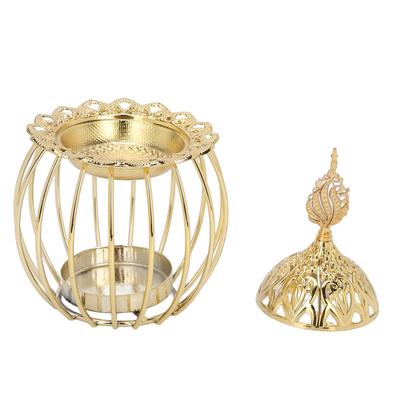 Incense Burner Holder Decorative Gold Metal Incense Stick Stand Tray for Halloween Christmas Decoration Display