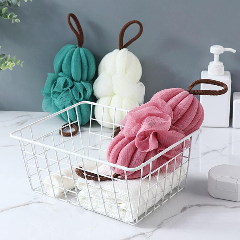 Soft Mesh Foaming Shower Sponge Body Scrub Exfoliating Back Brush Skin Cleaner Bath Bubble Ball Skin Care Bathing Accessories
