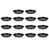 OUNONA Pot Flower Pot Planter Plastic Outer Diameter Shallow Interior Pack of 10 Saucer, Saucer, Saucer, Tray, Plate, 30cm, Plate, Decoration, Black,