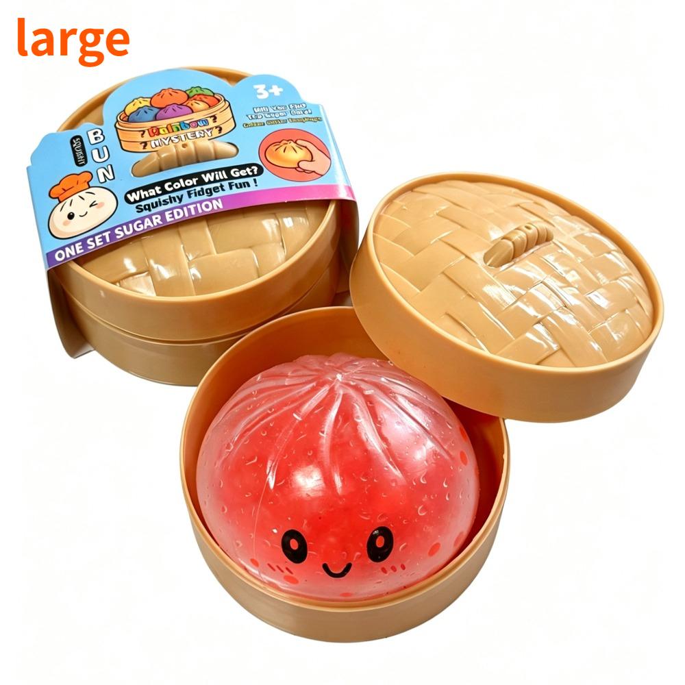 Hot Glitter Dumpling Squishy Maltose Series With Box Dumplings Sensory Squeeze Toy For Stress Relief Random Color
