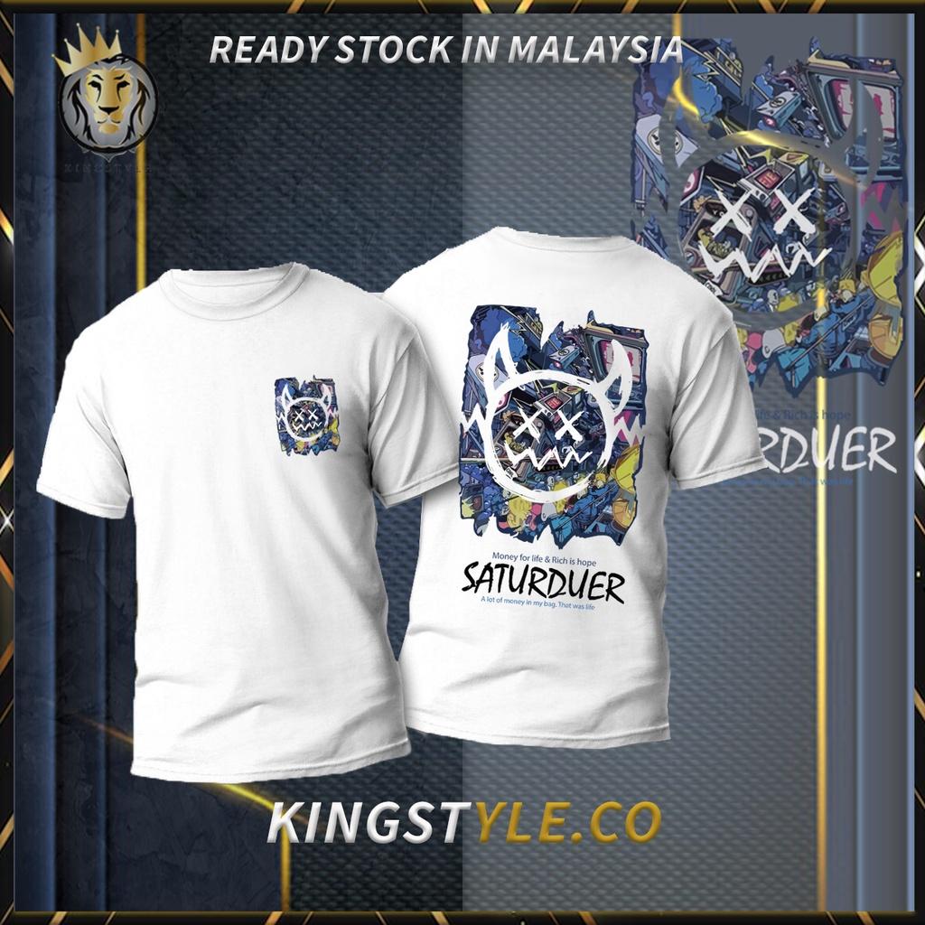 

Футболка Promosi Murah Basic 03 saturduer спереди и сзади для мужчин и женщин с круглым вырезом и коротким рукавом Baju Lelaki Wanita Ready Stock XL