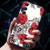 3D Flowers Emboss Fundas For Samsung A25 A35 A55 5G Case Soft Silicone Phone Cases for Galaxy A25 5G Back Cover Shell SamsungA55