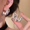 Iceland Night Summer Icy Crystal Bead Stud Earrings Niche Design Earrings Earrings Earrings