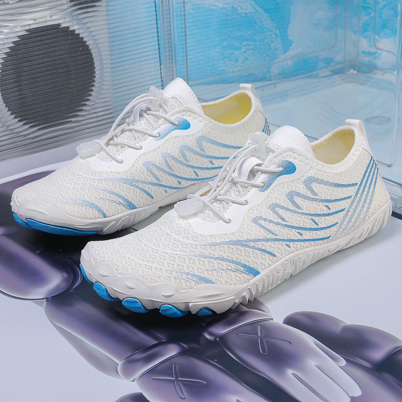 Cross-Border Breathable Outdoor Water Shoes: Five-Finger Barefoot, Non-Slip for Hiking, Rafting, Beach - Men & Women.