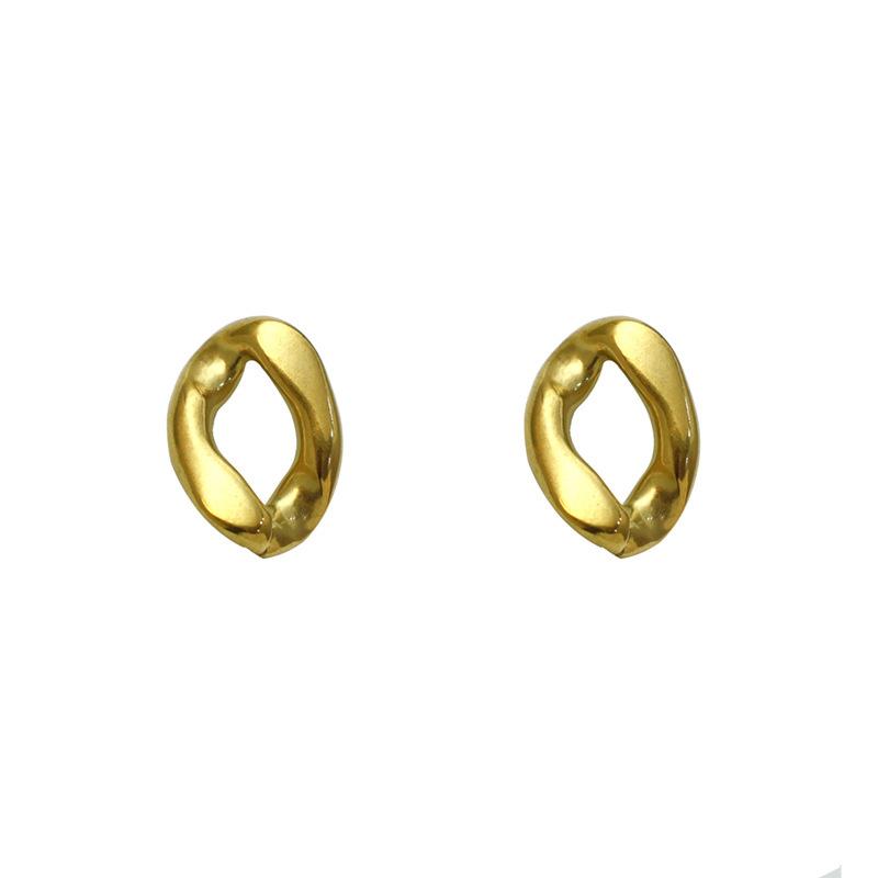 Temperament Simple Personality Geometric Jewelry Accessories Stainless Steel Irregular Shape Earrings Earrings