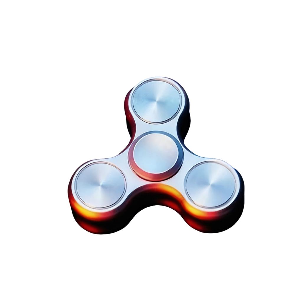 Fingertip Gyro Leaker Aluminum Alloy Finger Gyro Stainless Steel Big Three Magical Decompression Spinning Toy