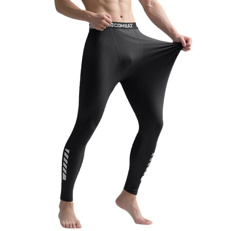 Men's Thermal Fleece Compression Pants for Running, Cycling, and Training