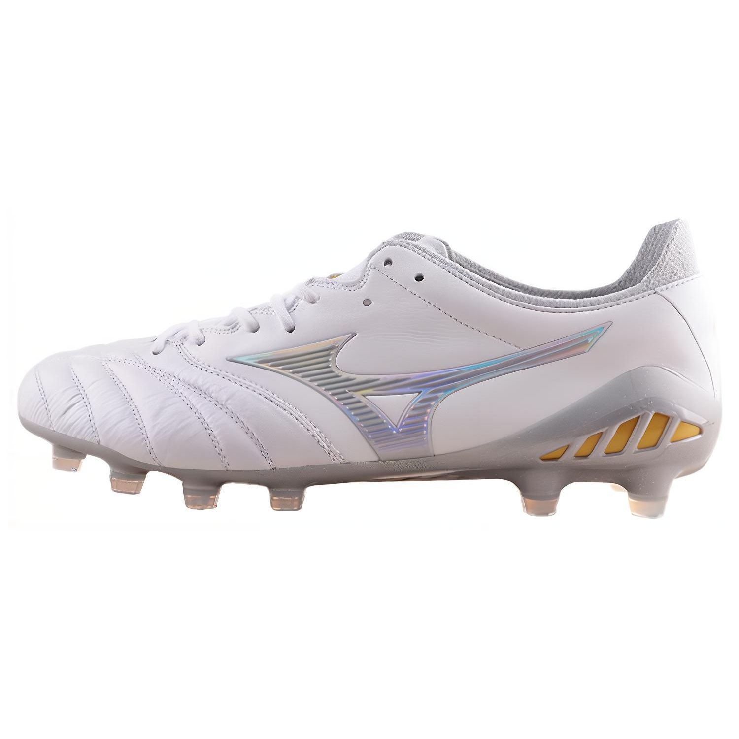 

Mizuno Morelia Neo Удобные Универсальные FG (Резиновые длинные шипы) Нескользящие Прочные Легкие Футбольные Бутсы Мужские кроссовки Белый Серебристый P1GA238004 40.5