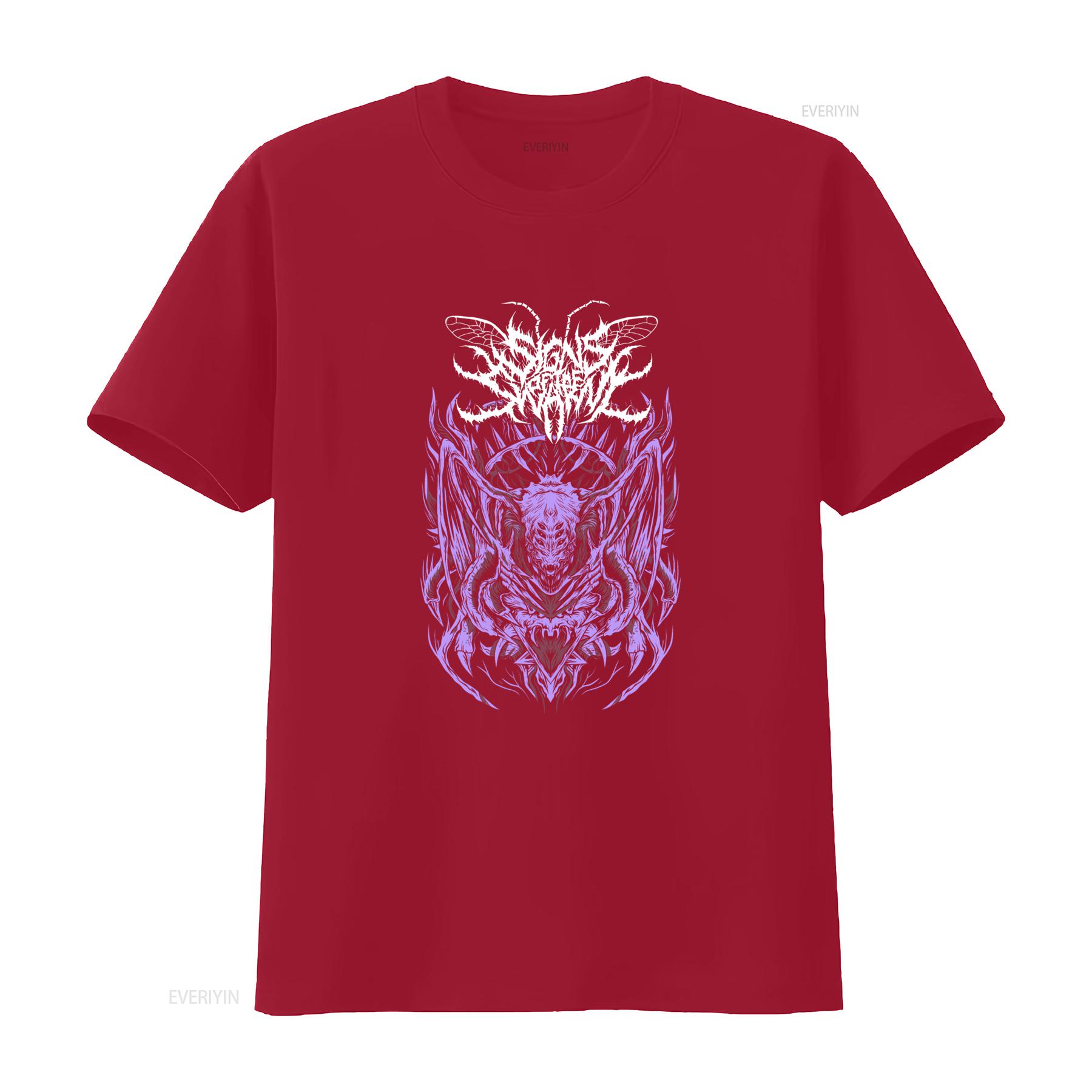 

Sign of the Swarm T shirt Metal Music Merch Cotton Unique Purple Alien Design vintage Washed Casual Top For Everyday Wear Soft S