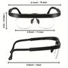 1pc Headband Magnifier - Hands-Free, Interchangeable 1.5X, 2.5X, 3.5X Magnifying Goggles for Reading, Close Work, Jewelry, Hobby, Crafts