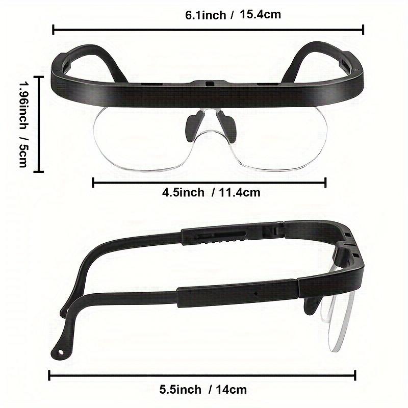 1pc Headband Magnifier - Hands-Free, Interchangeable 1.5X, 2.5X, 3.5X Magnifying Goggles for Reading, Close Work, Jewelry, Hobby, Crafts