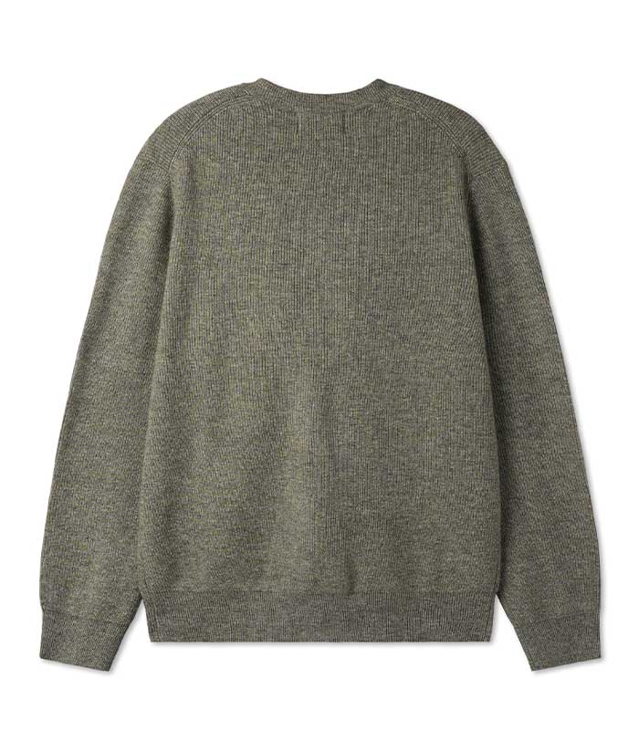 BLACKBROWN Wool Blend Sweater [Khaki]