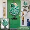 Irish Festival StPatrick Day Wreath Shamrock Leprechaun Decor Front Door Hanging Wreath for Home Wall Party Holiday Decor