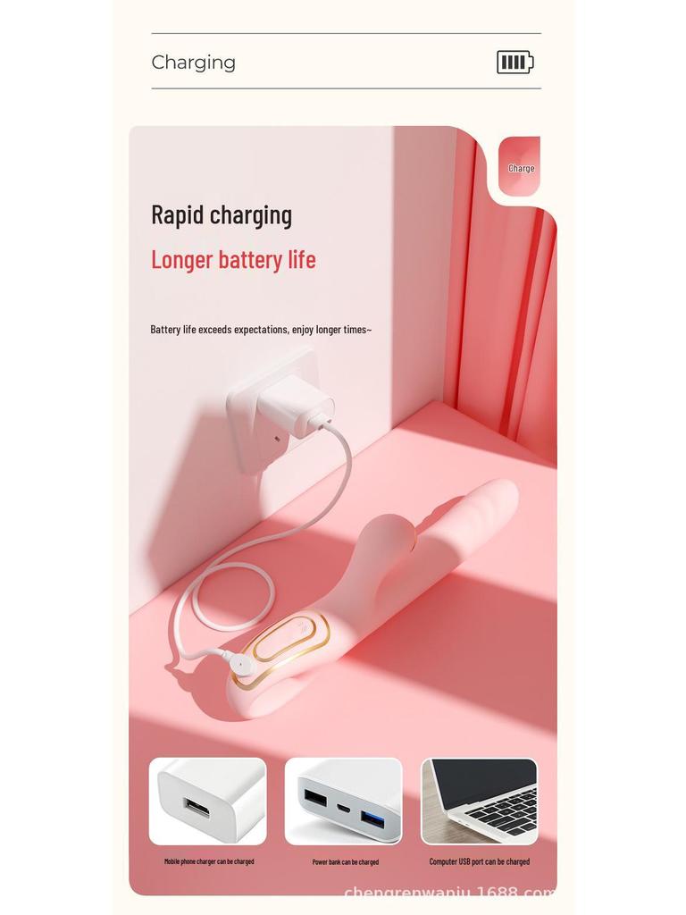 Peristaltic Vibrating Female Massager & Sex Toy