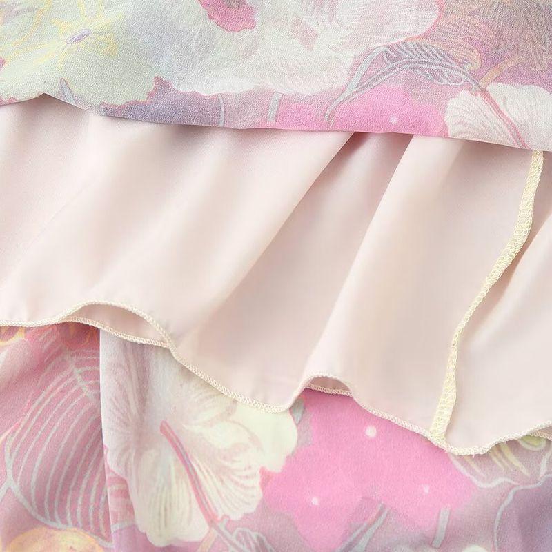 Kaslead New Arrival Women's Clothing Fashion Style Fashion Silm Print off-the-Shoulder Straight Collar Dress 3095120