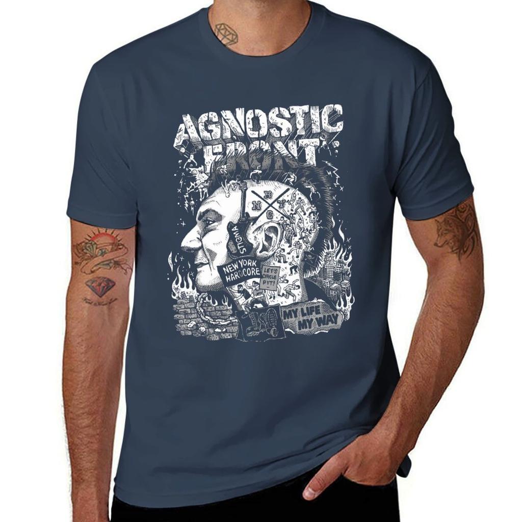 *(&)(Hardcore-Punk ()Agnostisches T-Shirt schnelltrocknende Sommerkleidung individuelles Design dein eigenes Sweat Herren T-Shirts