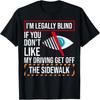 Ich bin gesetzlich blind Schwarzes Unisex-T-Shirt