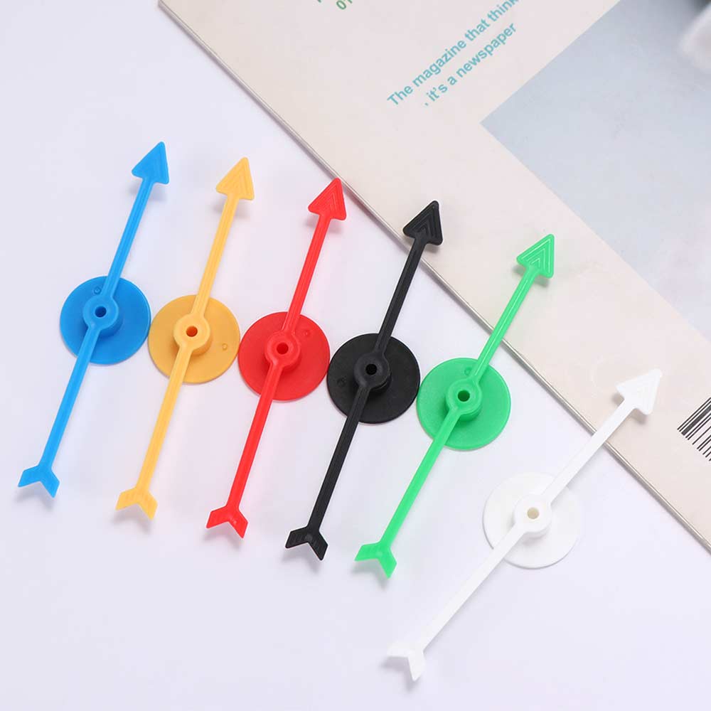 6PCS Children's Toy Spinner Arrow 10CM Board Game Arrow Plastic Rotating Arrow Game Accessories