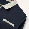 Frühling und Herbst Herren Langarm Poloshirt Business Casual Mode Klassisch Reverskragen Hemd Europäisch und Amerikanisch Übergröße