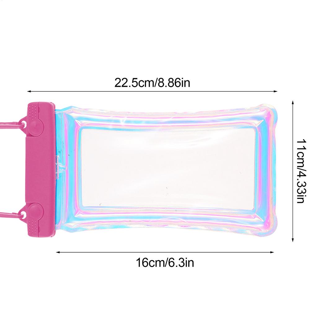 

Floating Phone Pouch Reusable Underwater Diving Case With Lanyard Screen Touchable Diving Pouch Portable Beach Supplies tool гарячі рожевого кольору