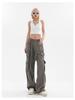 Trendy Unisex Multi-Pocket Street Overalls: Retro Loose-Fit Hip-Hop Pants