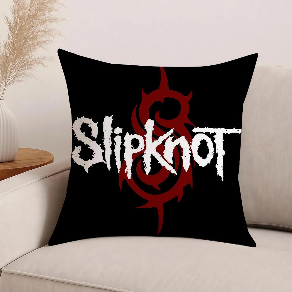 Rock Band S-Slipknot Pillow Case Office Cushions Suitable For Sofa Car Bedroom Decorative Cushion Cover