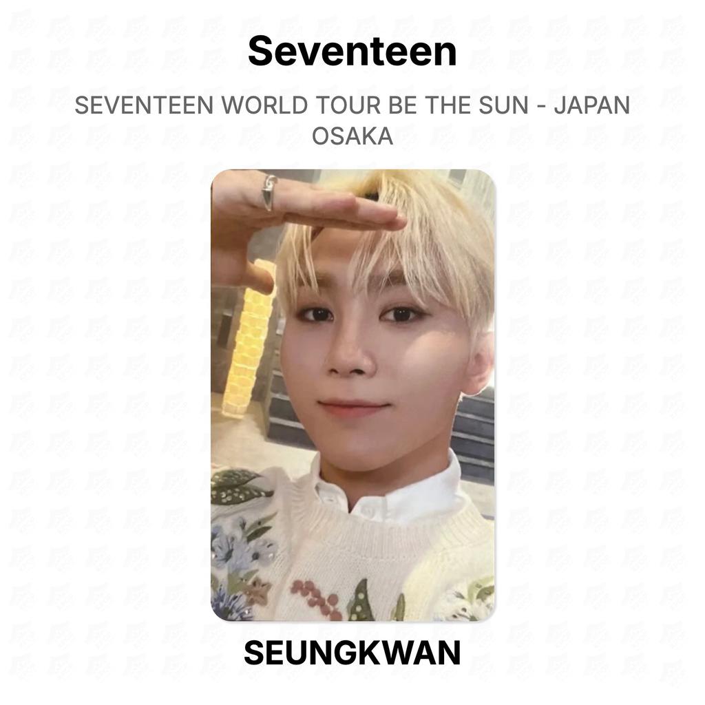 Seventeen WORLD TOUR BE THE SUN - JAPAN OSAKA Official Photocard