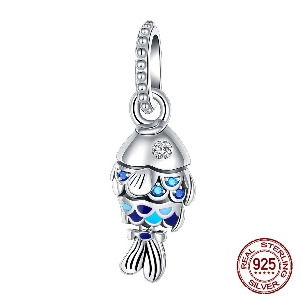 Copper Ocean Theme Turtle Octopus Seashells Charms Beads Fit Pandora Original Bracelets Diy Jewelry Making Women