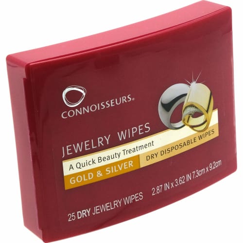 Connoisseurs Jewelry DRY Disposable Wipes 25's ()
