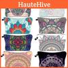 Trendy Vintage Mandala Flower Makeup Bag Handbag For Travel Polyester Lining Various Color Options