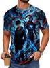 Men's Retro 3D Graphic Print T-Shirt - Perfect for Daily Wear and Vacation