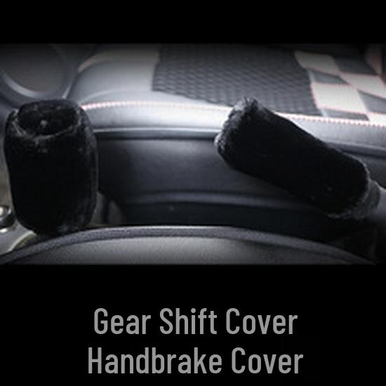 Ultra-Thin Light Luxury Suede Car Seat Cover Set - Four Seasons Universal, Three-Piece Cushion