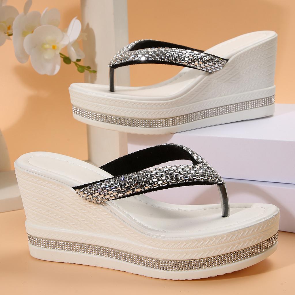 Fashion Summer Bestsellers, 2025 Women's Wedge Flip-flops, Fashionable Sandals, Casual and Simple Women's Anti-slip Slippers
