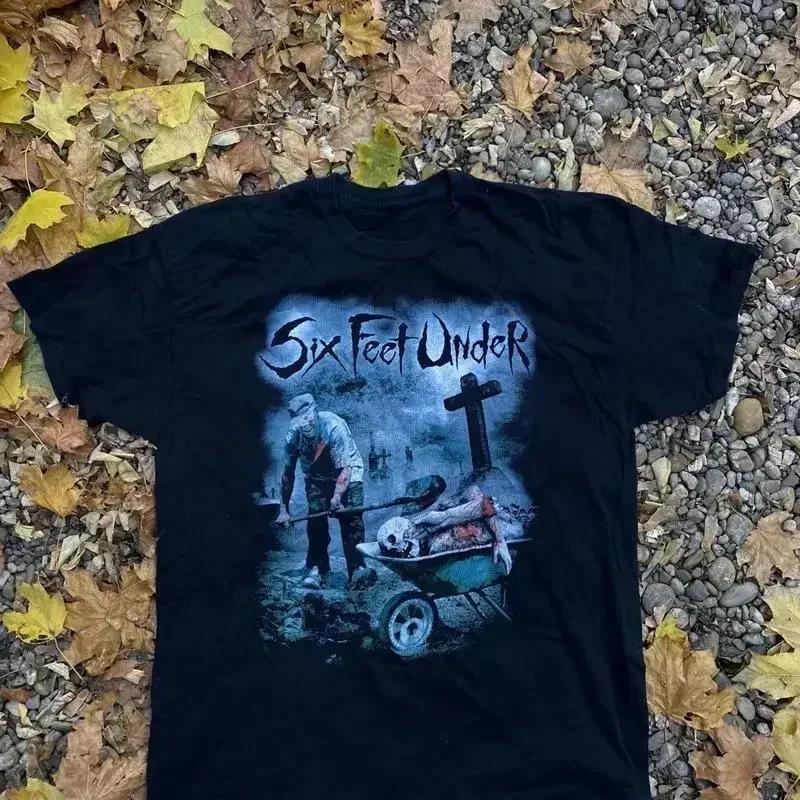Vintage Six Feet Under Dead T-Shirt Unisex Baumwoll-T-Shirt Alle Größen S234xl