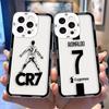 Football C-CR-7 N-Neymar 10 Clear Phone Case For Infinix TECNO POVA 2 4 3 5 SMART 6 7 8 NOTE 10 12 30 30I 40 50 CAMON 19 20 Case
