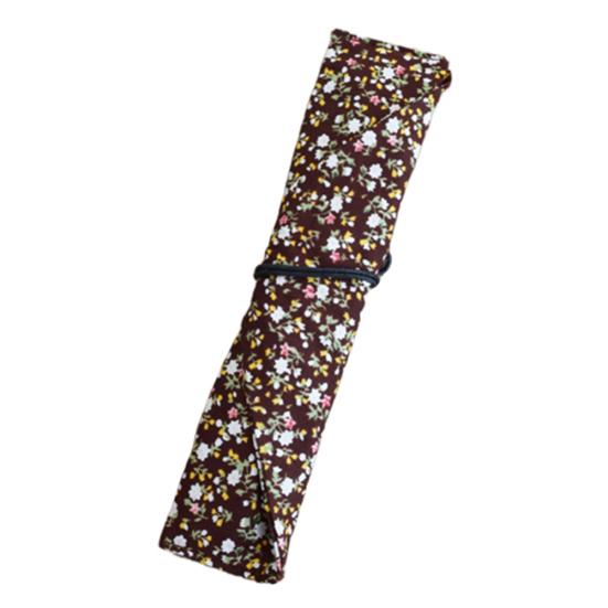 Přenosný potisk květin Stahovací šňůrka Příbory Nádobí Taška Lžíce Nůž Vidlička Pouzdro