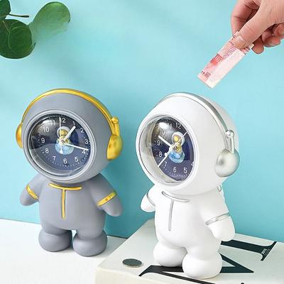 Sale  Astronaut Clock Piggy Bank  Store Can Children's Birthday Gift Anti-fall Piggy Bank Astronaut Children's Day