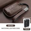 Leather Car Key Case Cover Shell Fob For Vw Volkseagen Passat B8 Magotan For Skoda Superb A7 Kodiaq Seat Protected Keychain Bag