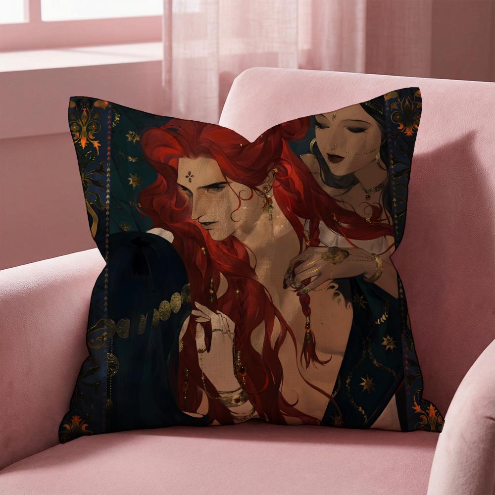 Sultan's Game Cushion Cover Multi-Scene Pillow Cover for Home & Car - Reversible, Soft & Durable for Daily Use