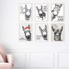 Vintage Donkey Poster and Prints, Nice Ass Quote, Funny Sign Canvas Painting, Wall Art for Toilet Decoration Home Decoration Painting Canvas Painting