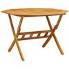 VidaXL Table pliable de jardin Ø110x75 cm bois d'acacia solide, table, table pliante, table de camping, table à manger, 4004911