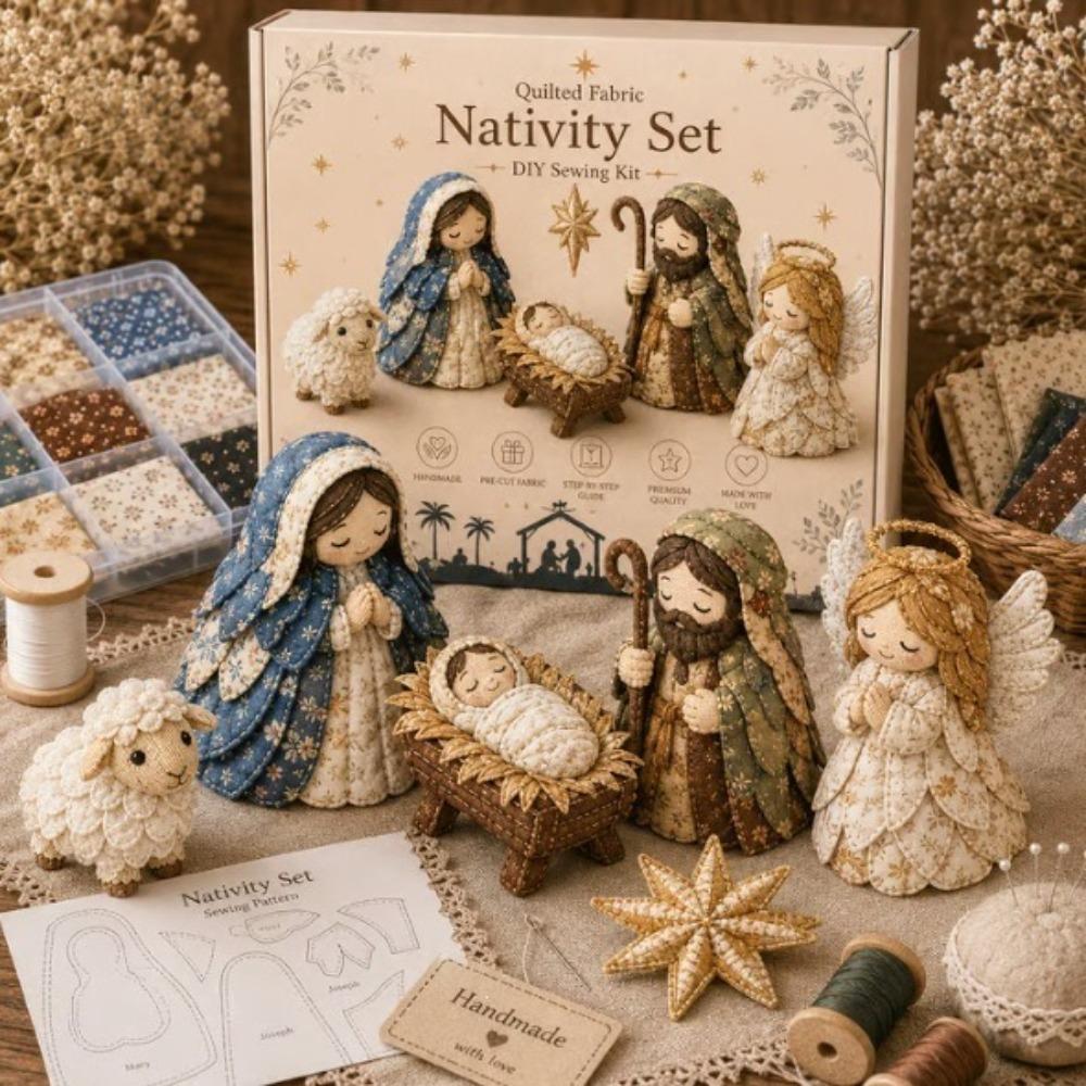 with Assembly Guide Nativity Scene Sewing Craft Kit Parent-Child Activities