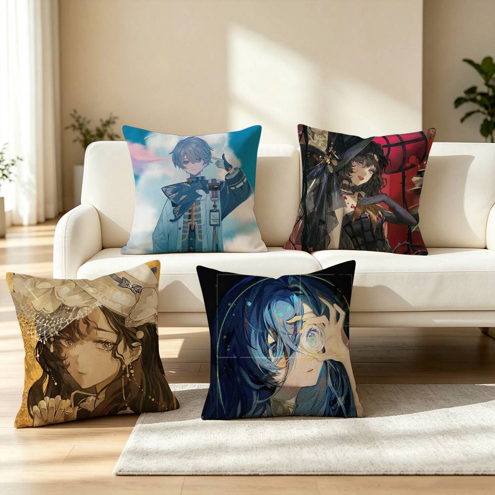 R-Reverse-1999 G-Game Pillow Case Square Double-Sided Sofa Cushion Cover Bedroom Bedside Pillow