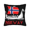 Norway Vintage Sports Design Norge Norwegian Pillow Cover Cushion Cover Retro Trendy Pillow Case For Wedding Party Home Decor
