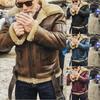 Mens Thickened Suede Long Sleeve Winter Casual Jacket Outerwear