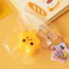 5Pcs Bread Dumping Food Stress Relief Squeeze Toys Mini Mochi  Toys Sensory Pinch Fun Party Favor Gift Keychain Pendant