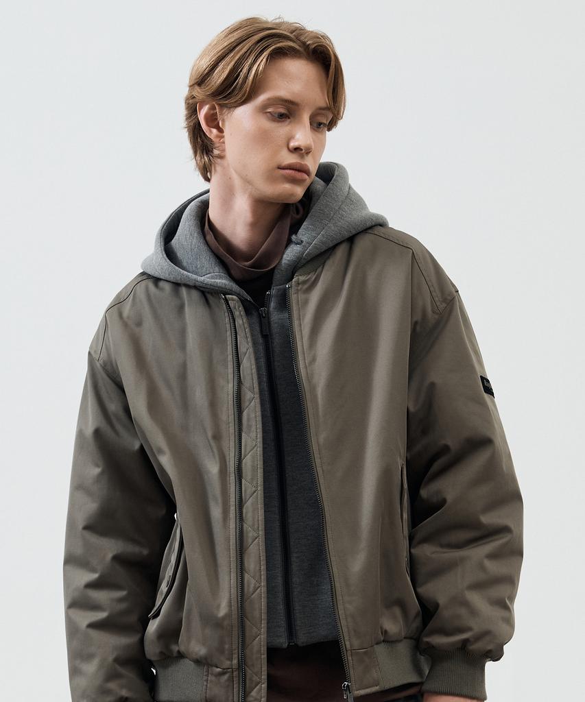 Rayfikers Wappen Padded Bomber Jacket Khaki (Mp1Ju015-048)