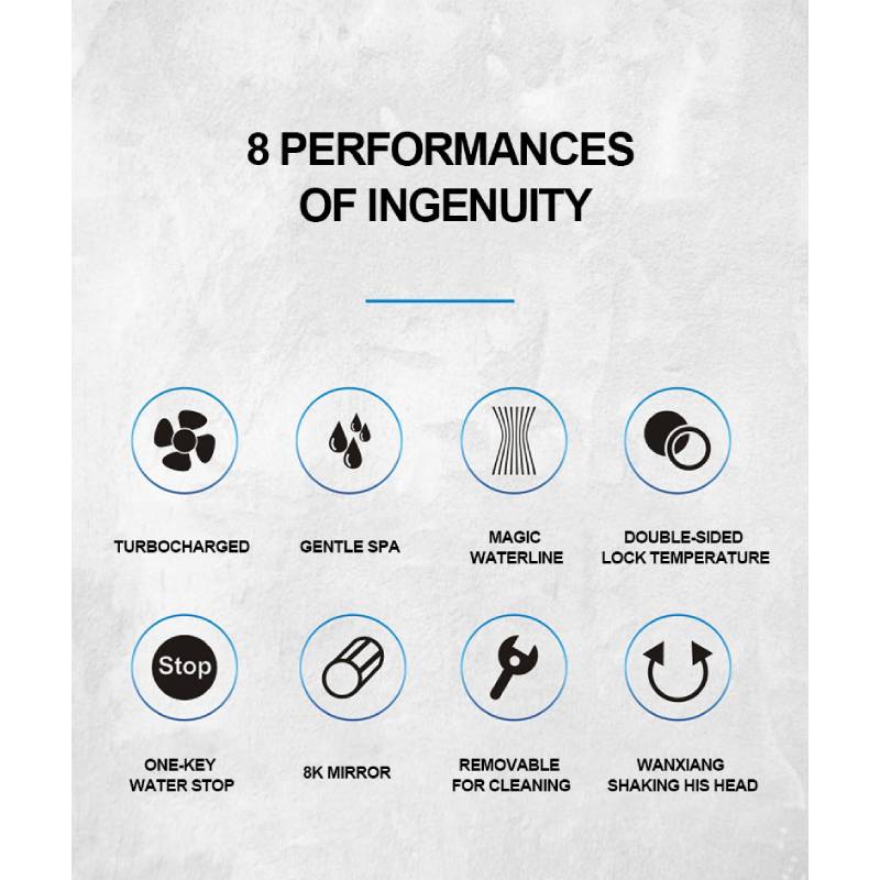 Pressure Turbocharged Flower Fountain Type Shower Head 3 Mode Saving Water with Water-Stopping,2021 Tik Tok Hot Sell